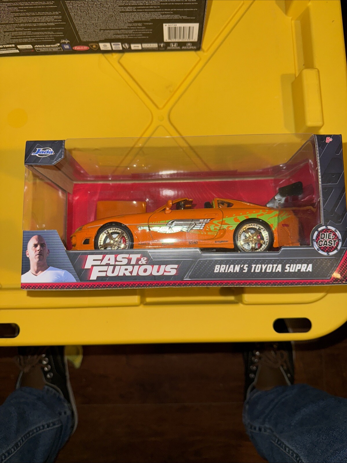 Jada Toys - Fast and Furious Brian's Car Toyota Supra 1995, Scale 1:24 - Orange