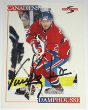 VINCENT DAMPHOUSSE SIGNED SCORE MONTREAL CANADIENS CARD AUTOGRAPH AUTO!!