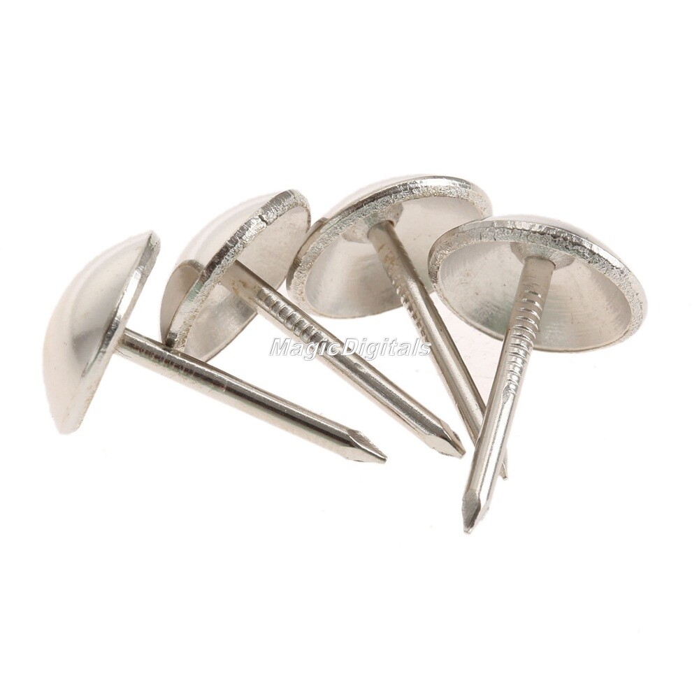 100pc Vintage Bronze Upholstery Tacks Studs DIY Furniture Fabric Wood