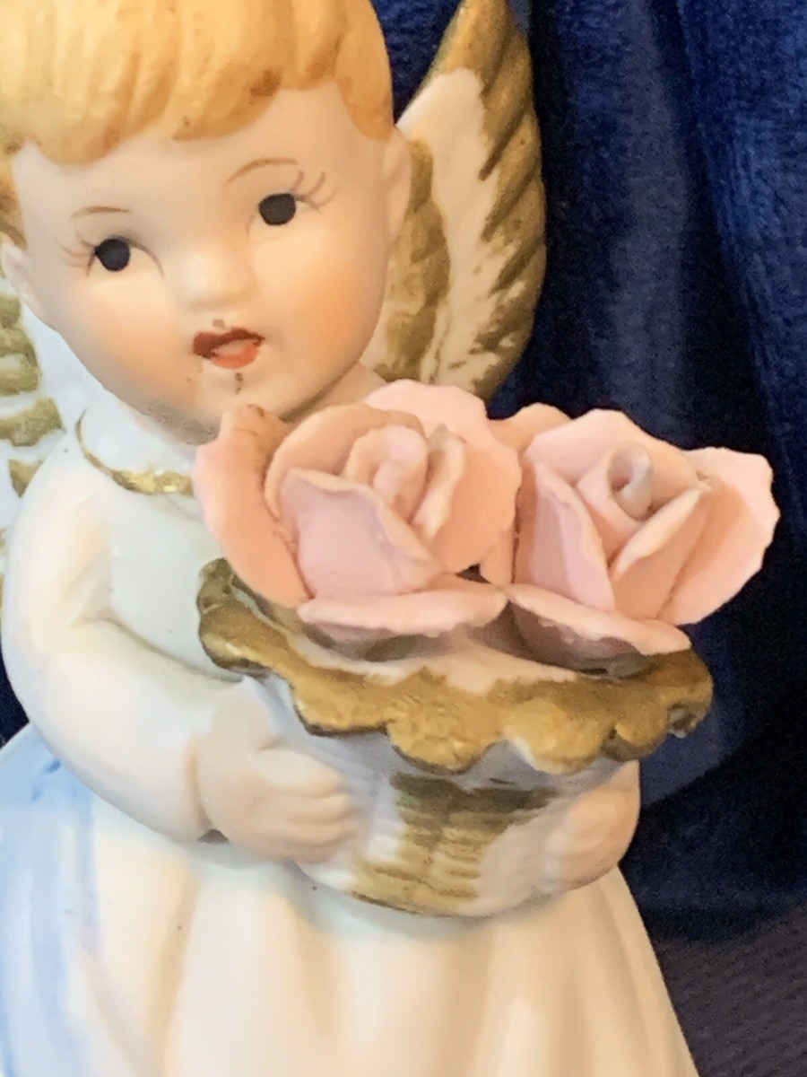 Vintage 1960s Lefton Angel of the Month Figurine June Girl Japan