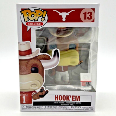 Funko POP! College: University of Texas Longhorns HOOK'EM #13 with Protector NEW