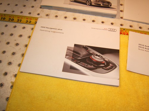 Audi 2010 S5 A5 Manual del propietario OEM 1 juego de 4 folletos, papel y negro Audi 1 bolsa - Imagen 5 de 12