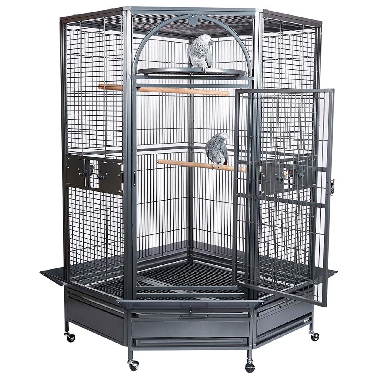 Rainforest Cages Toronto Corner Macaw Parrot Cage Antique | eBay UK