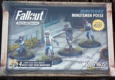 FALLOUT WASTELAND WARFARE - SURVIVORS - MINUTEMEN POSSE - Modiphius - NEU
