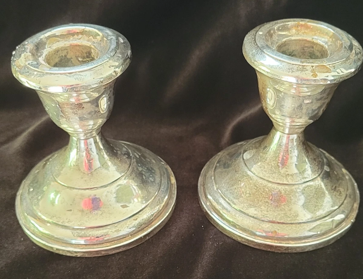 Fisher sterling weighted best sale candlesticks