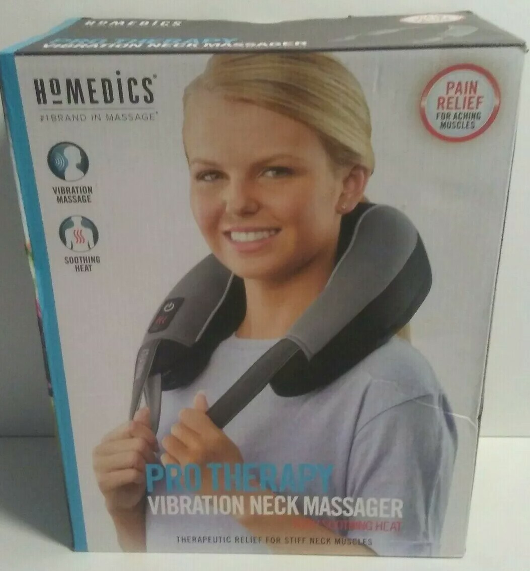pro therapy vibration neck massager with heat HoMedics Pro Therapy Adjustable Vibration Neck Massage Heat Therapy  Portable NMSQ-217HJ 6362500