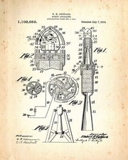 8792.Decoration Poster.Home room interior art print.Patent.Rocket making.Decor
