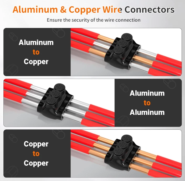 Pack of 6, 3 Port Insulated Multi-Tap Wire Connector 2-14 AWG Dual Entry, 600V. - Image 4 of 4