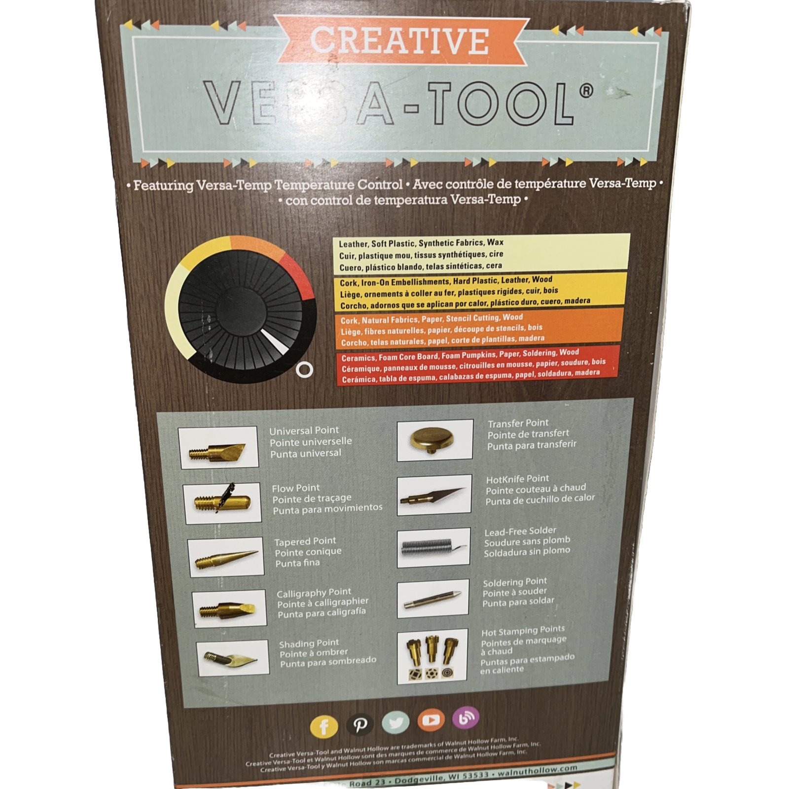 Walnut Hollow Creative VersaTool Wood Burning Kit 38283 New