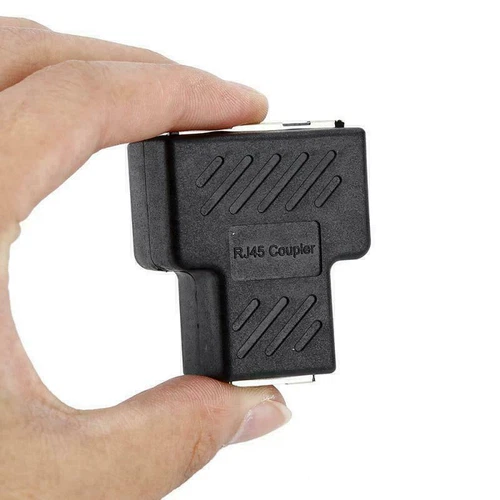 RJ45 Splitter Adapter Verteiler Netzwerk CAT5e CAT6 LAN Ethernet Kabel Dual Port - Bild 10 von 10