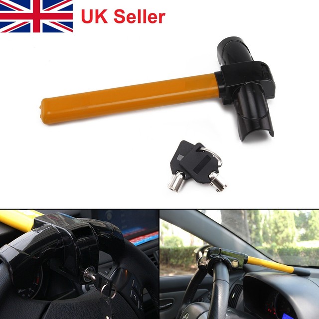 Universal Heavy Duty Steering Wheel Lock Anti Theft Rotary Security Safe Van Car
