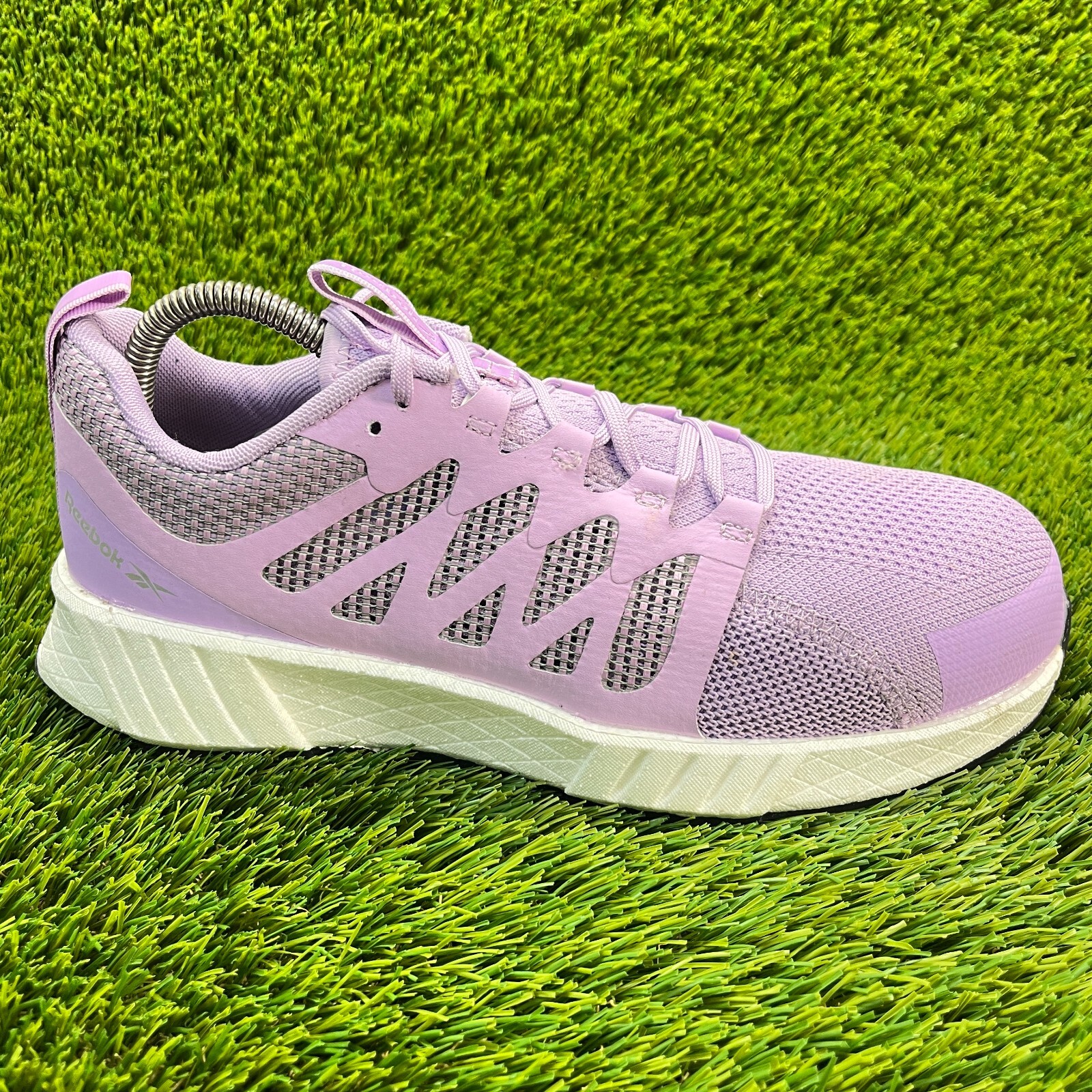 Reebok Fusion Flexweave Womens Size 10 Purple Composite Toe Work Shoes Sneakers