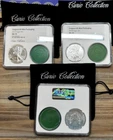 3 Curio Coll.NGC  2018 MS70 (orig mint pckg) Silver Eagles w/bags -RARE-$$DEAL$$