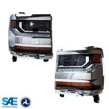 Hidxenon Headlights For 2016 2017 2018 2019 Chevy Silverado 1500 Front Lamp Lr