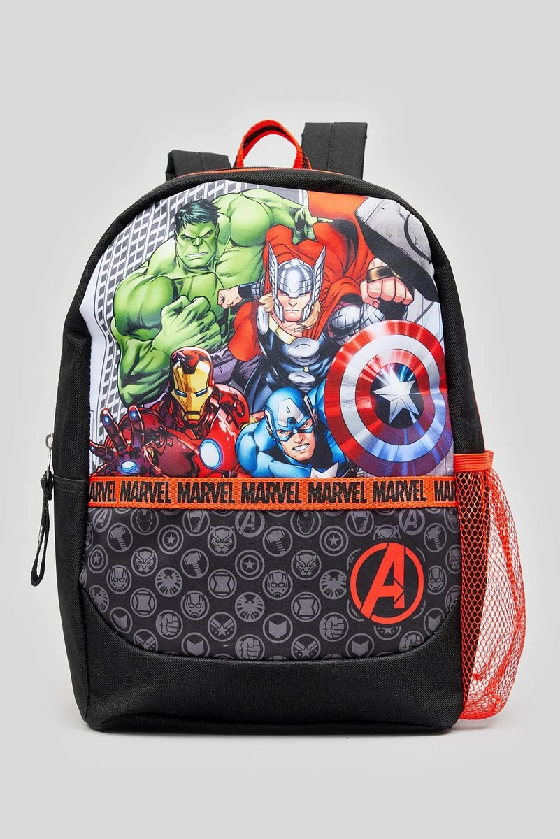 Marvel Avengers Backpack Boys Roxy Style Childrens School Bag