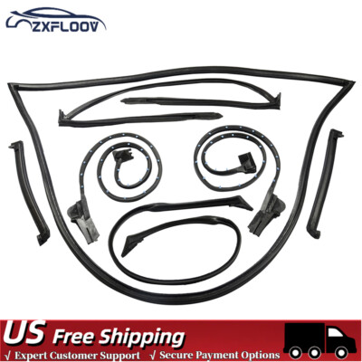 Full Weatherstrip Kit Weather Strip Seal 8489GGW For Chevrolet Corvette1984-1989