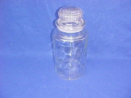 Vintage 1920's Bumte Candy Jar w/ orig. Lid, Tom's Lance Peanut Store