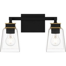 Quoizel ALY8615 Almany 2 Light 16"W Vanity Light - Black