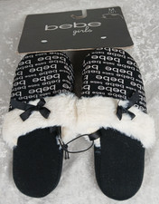 NWT Size M 13/1 Little GIRLS bebe Slippers