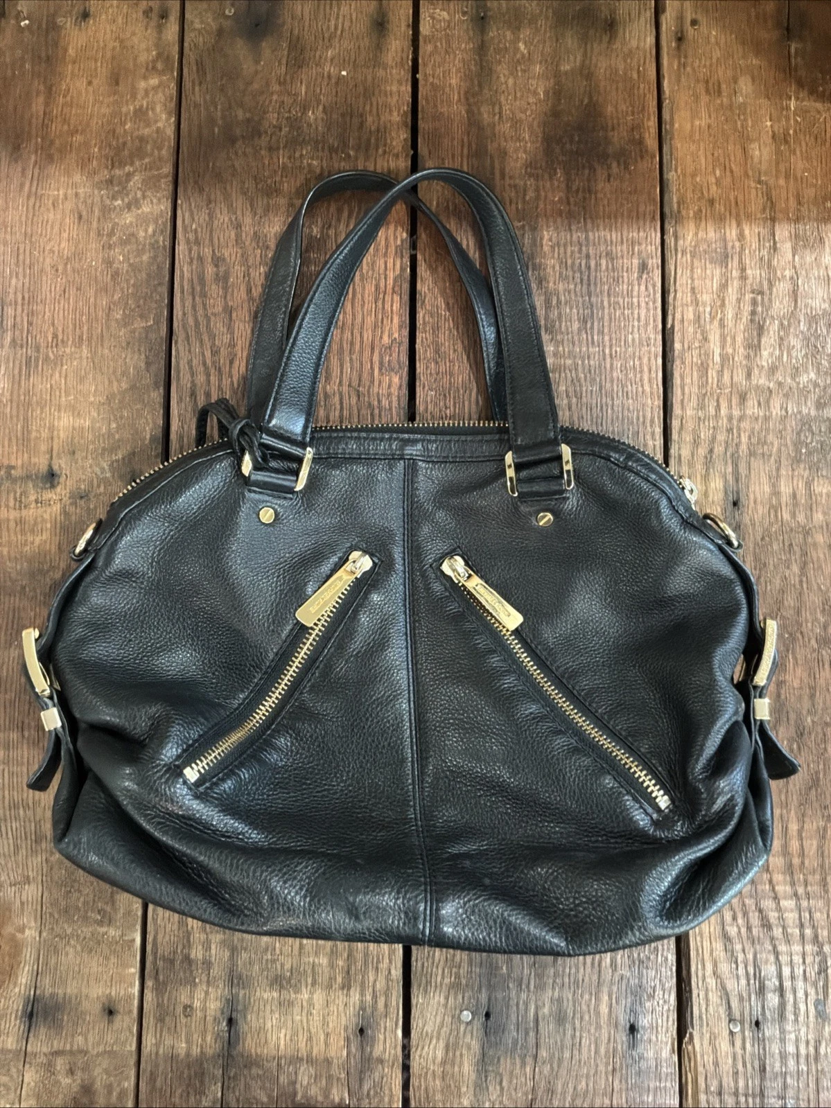 Michael Kors Portland Pebbled Leather Bag Purse Satchel