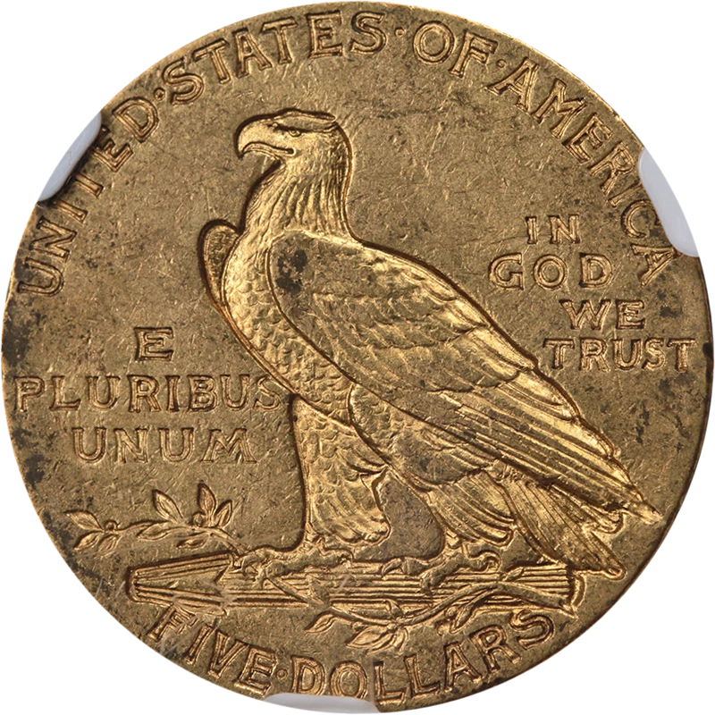 1908-P Indian Gold $5 NGC MS61 Decent Eye Appeal Nice Strike - Image 2 of 4