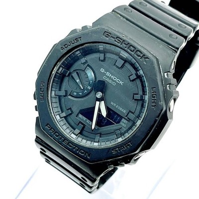 CASIO G-Shock GA 2100 Casioak Black Men s Watch Working Condition No.gs1932