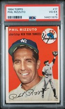 Phil Rizzuto 1954 Topps PSA 4 #17 New York Yankees