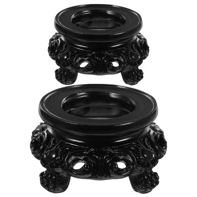 2 Pcs Resin Egg Container Display Stand Crystal Ballstand Holder