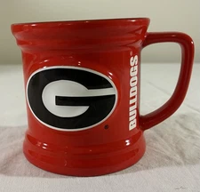 University Of GEORGIA BULLDOGS MUG Coffee Cup Red & Black The Encore Group