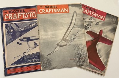 FREE SHIP! Lot of THREE Railroad Model Craftsman Magazine December: 1943, 1946