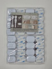Set 2x 8 Pack Adjustable Child Safety Locks Baby Cabinet Drawer Door 3M Adhesive