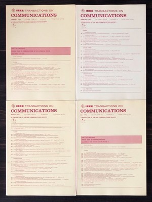 1982 IEEE Transactions On Communications - Lot of 9