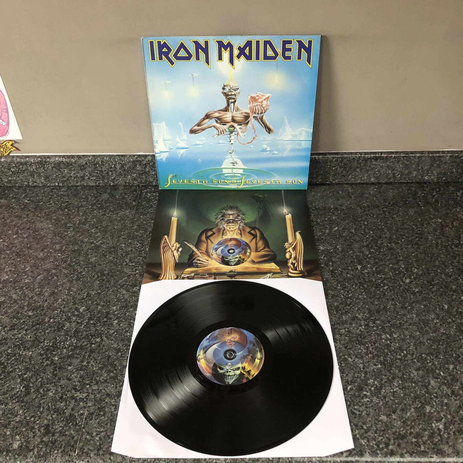 LP VINYL IRON MAIDEN SEVENTH SON OF A SEVENTH SON EMD 1006 UK 1ST PRESS EX-/EX-