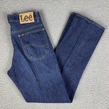 VTG Lee Riders Union Made In USA Jeans 30x31 Dark Wash American Denim
