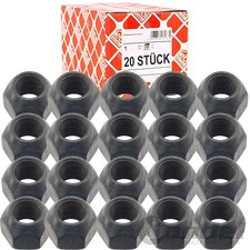 20x FEBI RADMUTTER KEGELBUND STAHLFELGEN passend für FORD C-MAX + 2 + FIESTA