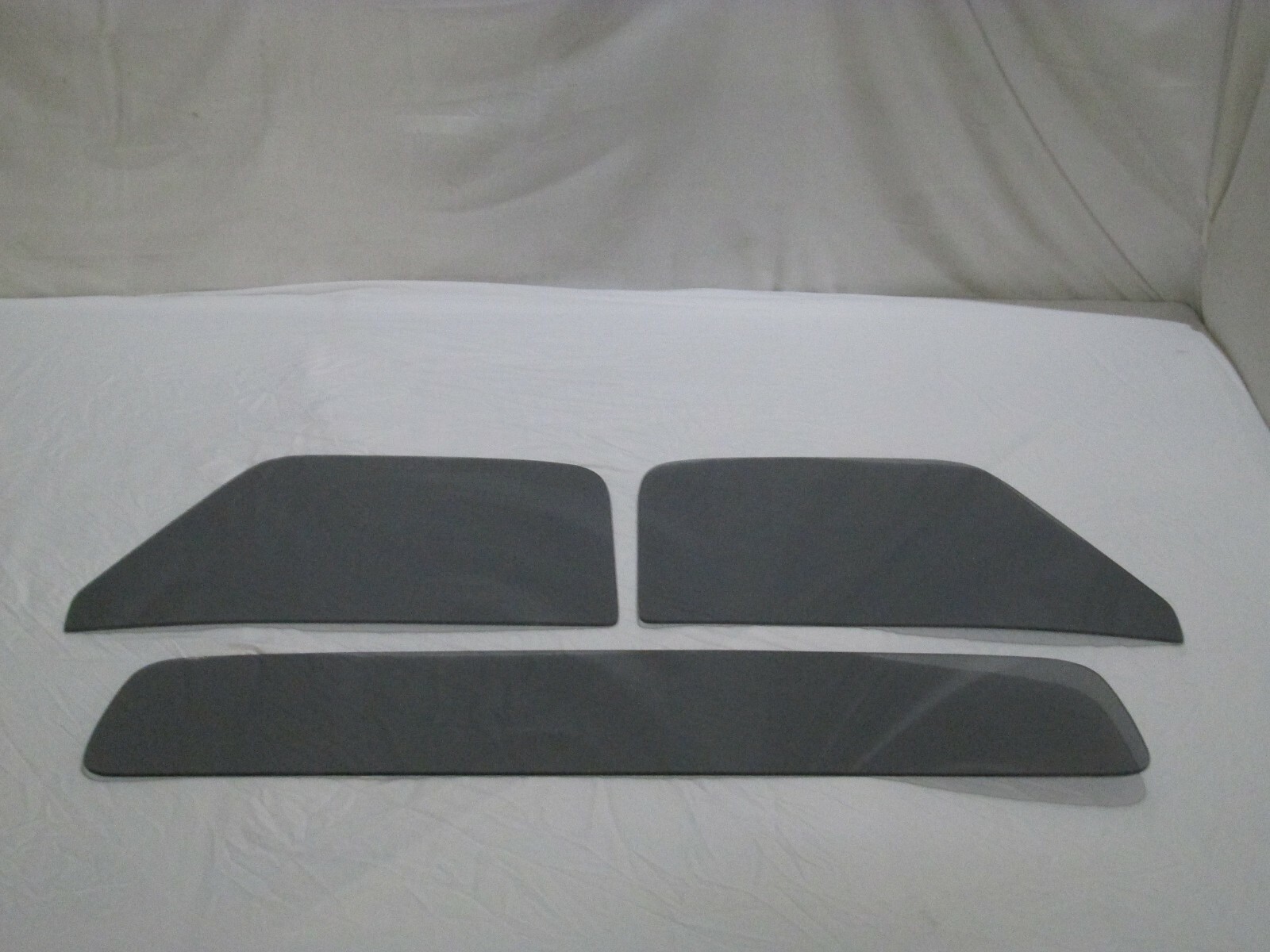 Glass Ford Pickup Truck 1948 1949 1950 Vent Delete Door Back Grey 3pc