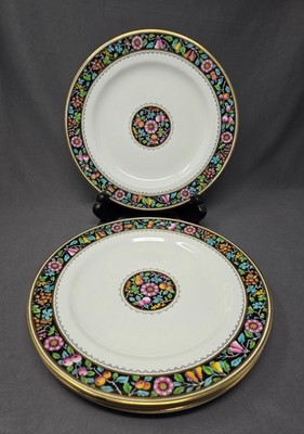 Set 4 Minton Floral Decorated Plates 9''
