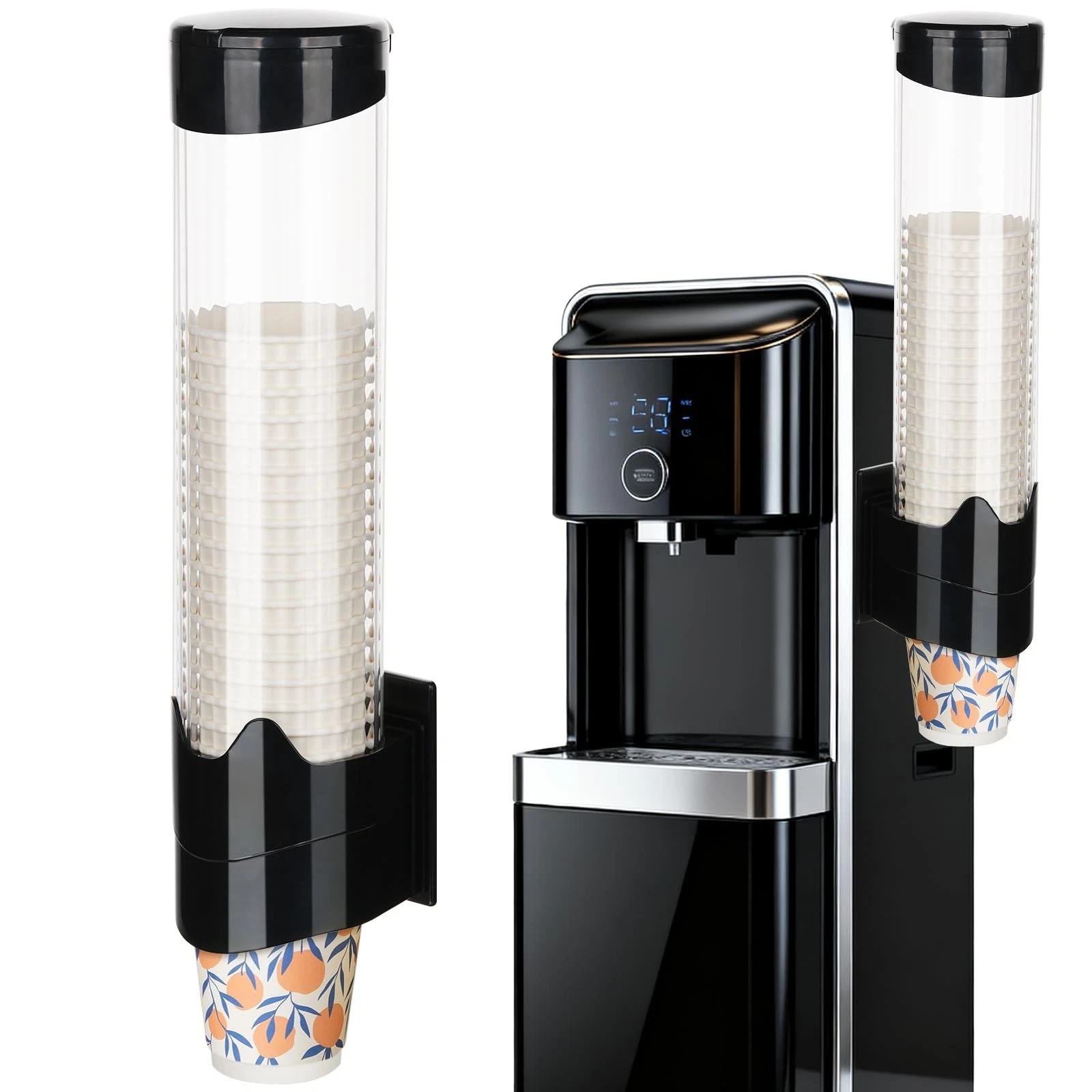 Large Cup Dispenser, Wall Mount Water Cooler Cup Dispenser Fits 10oz - 16oz D...