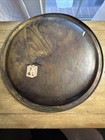 Vintage Large Israel Green Brass Wall Charger w/Instrument, 19" Diameter — photo 9