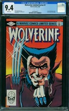 Wolverine Limited Series #1 CGC 9.4🔥PAGINE BIANCHE🔥1982 X-Men Deadpool P2 412 cm