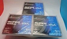Lot Of 3 Imation LS120 SuperDisk 120MB Floppy 2 New Sealed 1 Open Used
