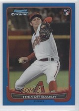 2012 Bowman Draft Chrome Blue Refractor 133/250 Trevor Bauer #1 Rookie RC sd0
