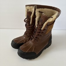 UGG Kids Butte II Worchester Brown Snow Boots 3 Thinsulate 200 Water Resistant
