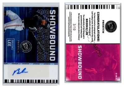 Brooks Lee Showbound Blue Autograph #03/10 2024 Leaf Press Pass Premium