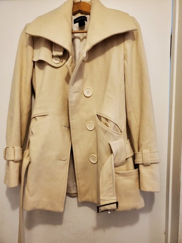 VS MODA International women's Winter White coat size S