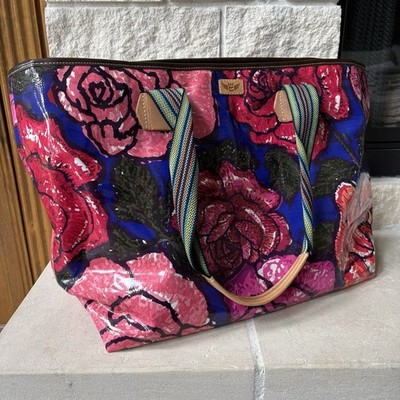 Consuela Royal Rosie Zipper Tote/ Bag Retired Design Rare Find
