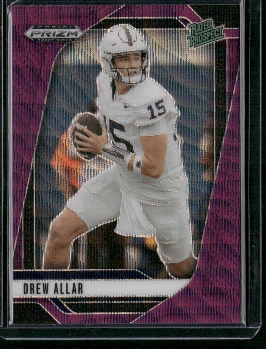 2025 Panini Prizm Draft Picks #103 Drew Allar Prizms Purple Wave