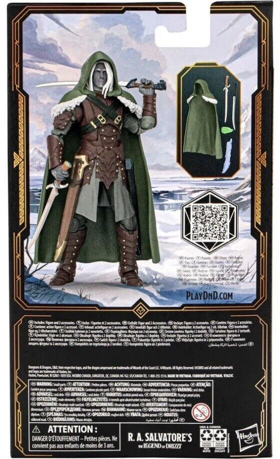 DUNGEONS & DRAGONS R.A.Salvatore's Legend of Drizzt Golden Archive Action Figure