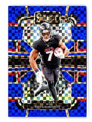 2023 Panini Select #4 Bijan Robinson Blue Prizms #/199