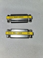 2 25-Pin DB25 Female to Female Gender Changer Coupler Gold Adapter